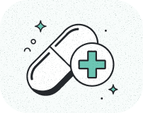 Pill with plus sign icon